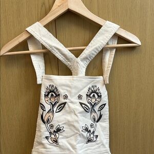 MINKPINK Embroidered Overall Mini Dress